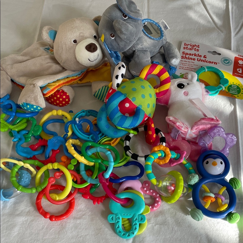 Sparkle & Shine Unicorn and Friends Toy BUNDLE lot 9 teething baby EC 0-18 month